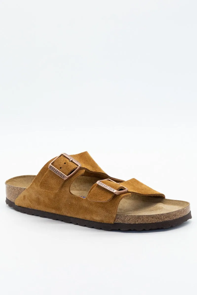 Birkenstock Ciabatta Arizona Suede Visone Uomo