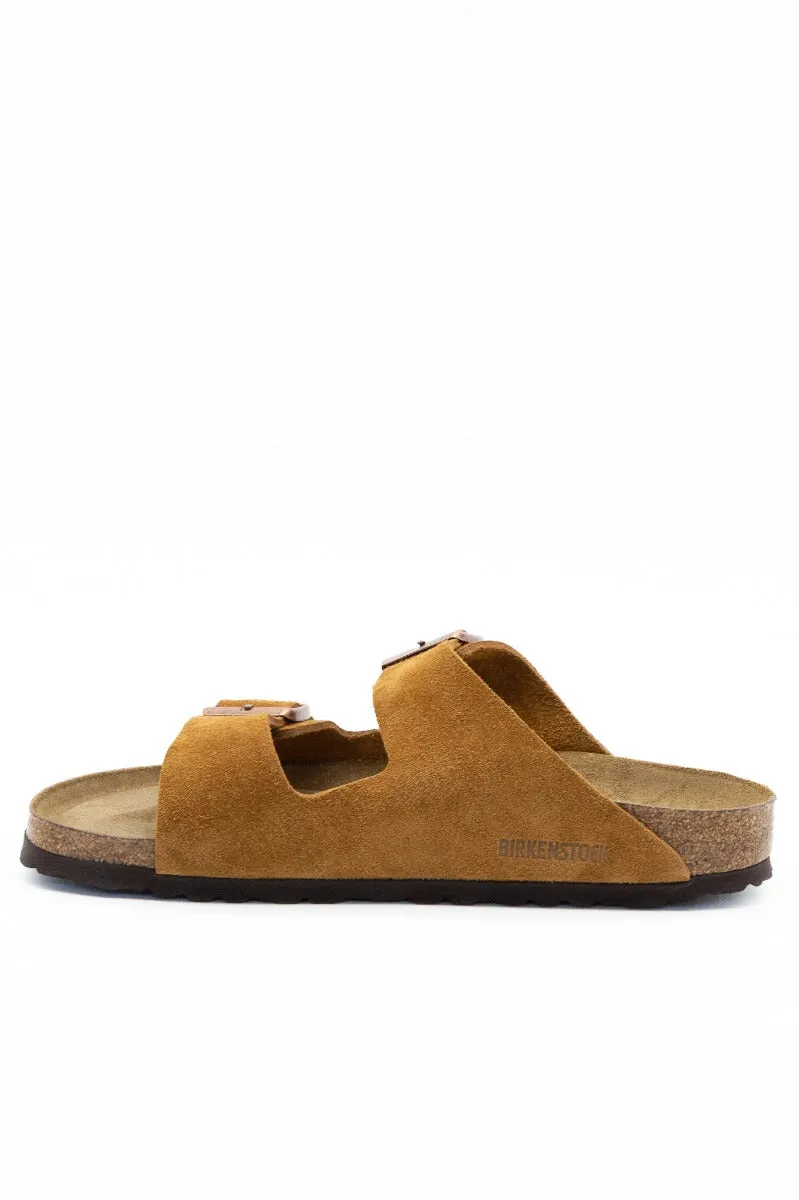 Birkenstock Ciabatta Arizona Suede Visone Uomo