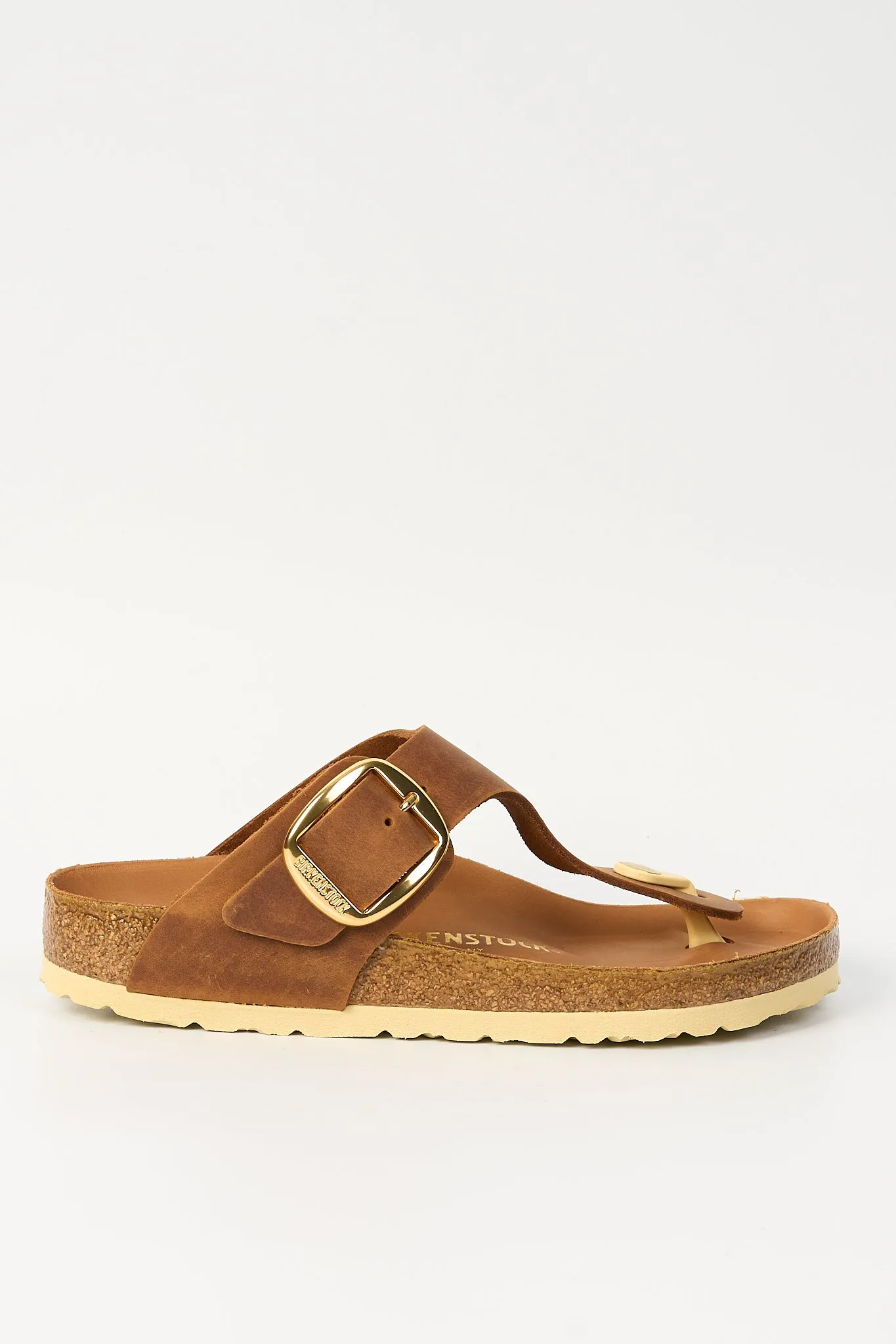 Birkenstock Ciabatta Gizeh Big Buckle Cognac Donna