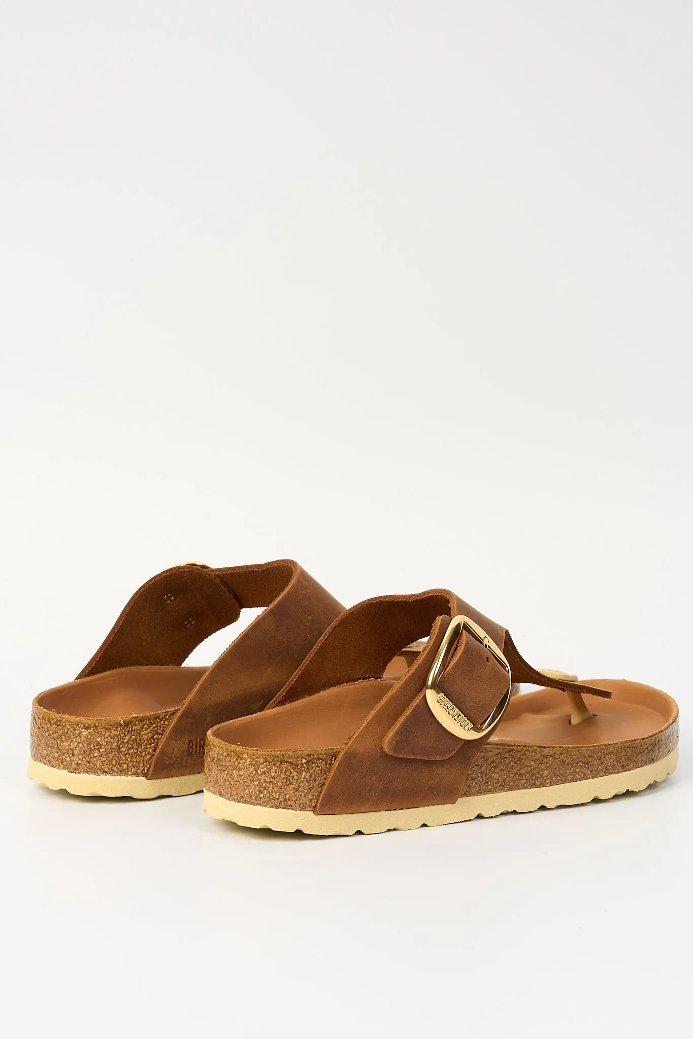 Birkenstock Ciabatta Gizeh Big Buckle Cognac Donna