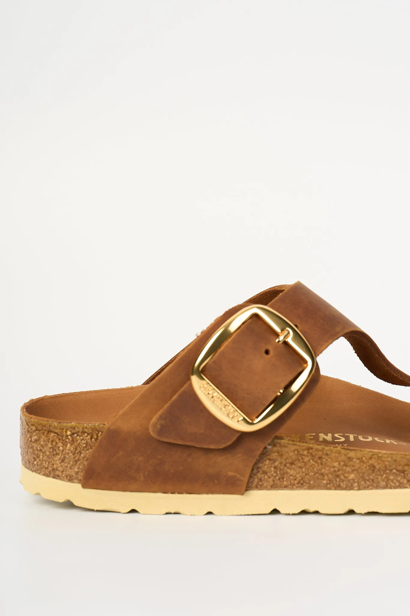 Birkenstock Ciabatta Gizeh Big Buckle Cognac Donna