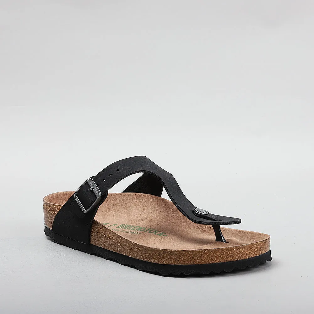 BIRKENSTOCK GIZEH 1020380 BFBC EARTHY VEGAN BLACK