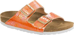 Birkenstock mule Arizona BF shiny snake orange