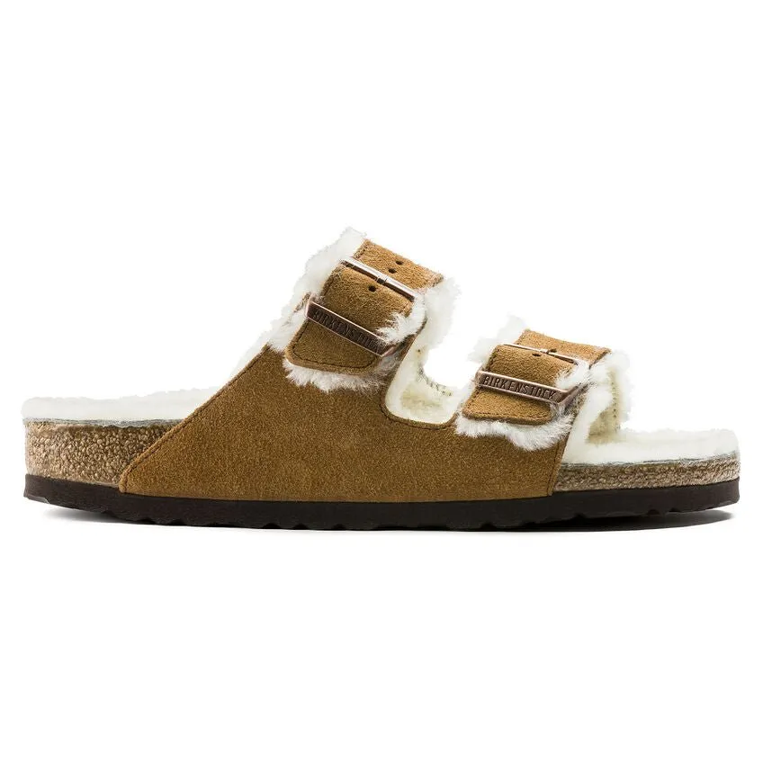 Birkenstock Sandales Arizona en fourrure d’agneau