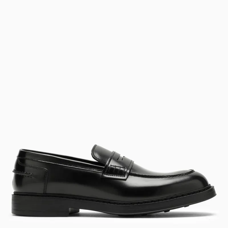 BLACK LEATHER LOAFER