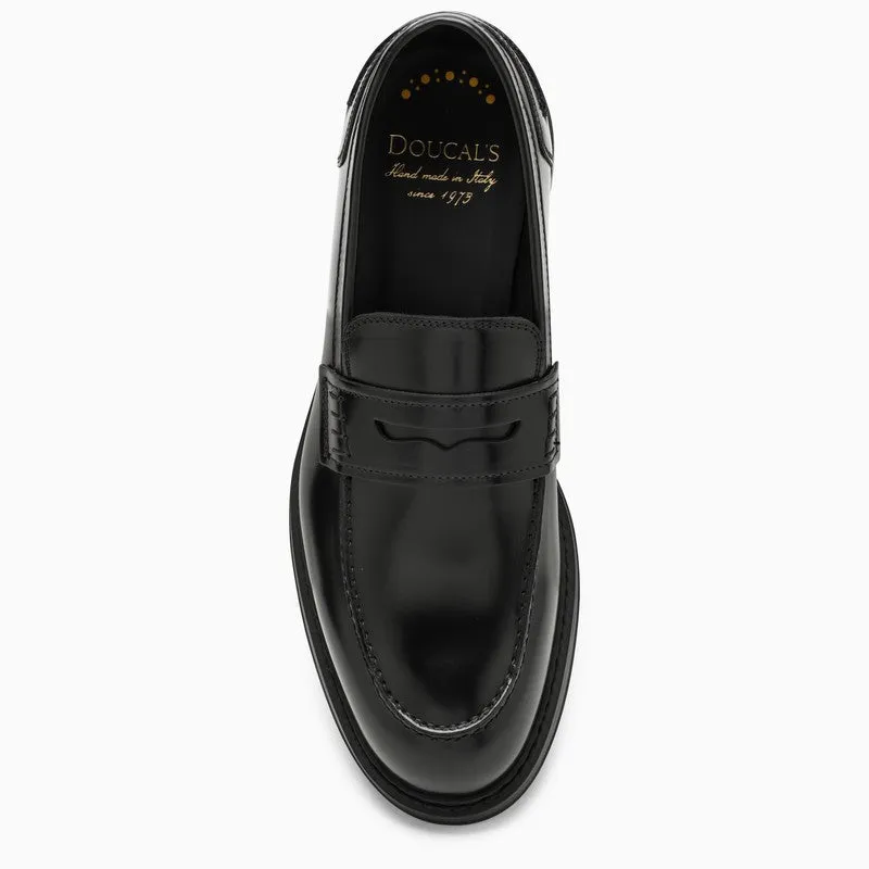 BLACK LEATHER LOAFER