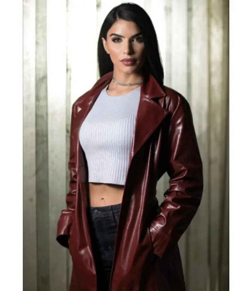 Blowback Michele Plaia Maroon Leather Coat