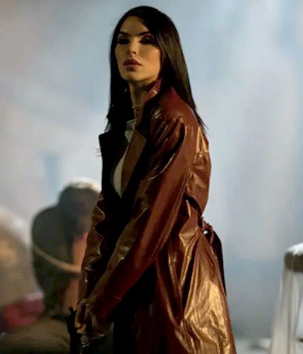 Blowback Michele Plaia Maroon Leather Coat