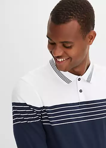 bonprix Striped Polo Shirt | Grattan