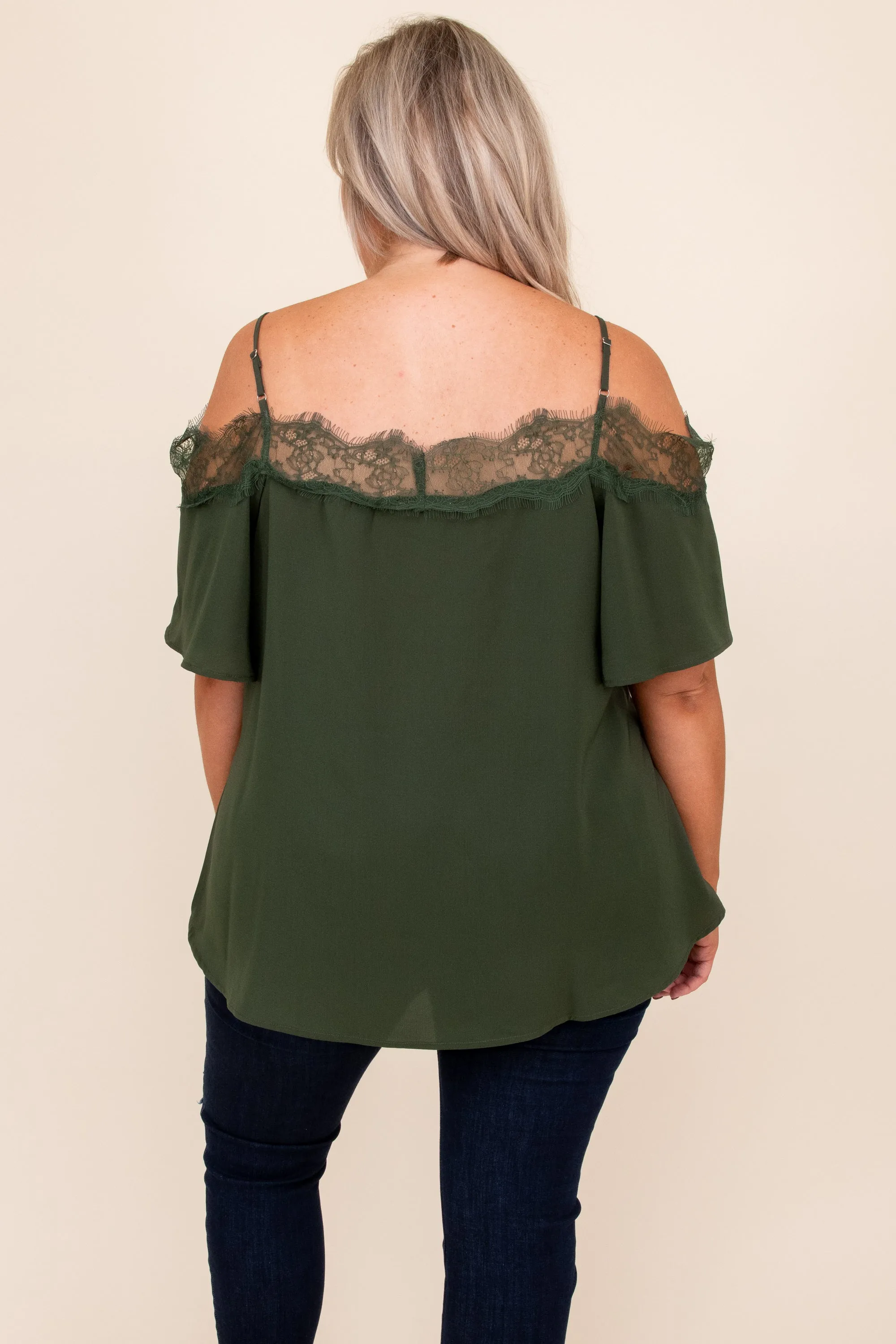 Born Beautiful Blouse, Olive