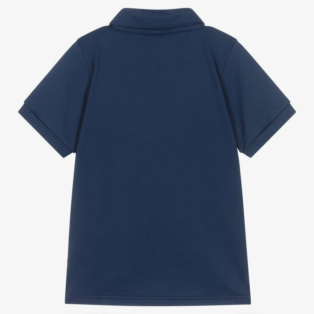 Boys Blue Beach Polo Shirt