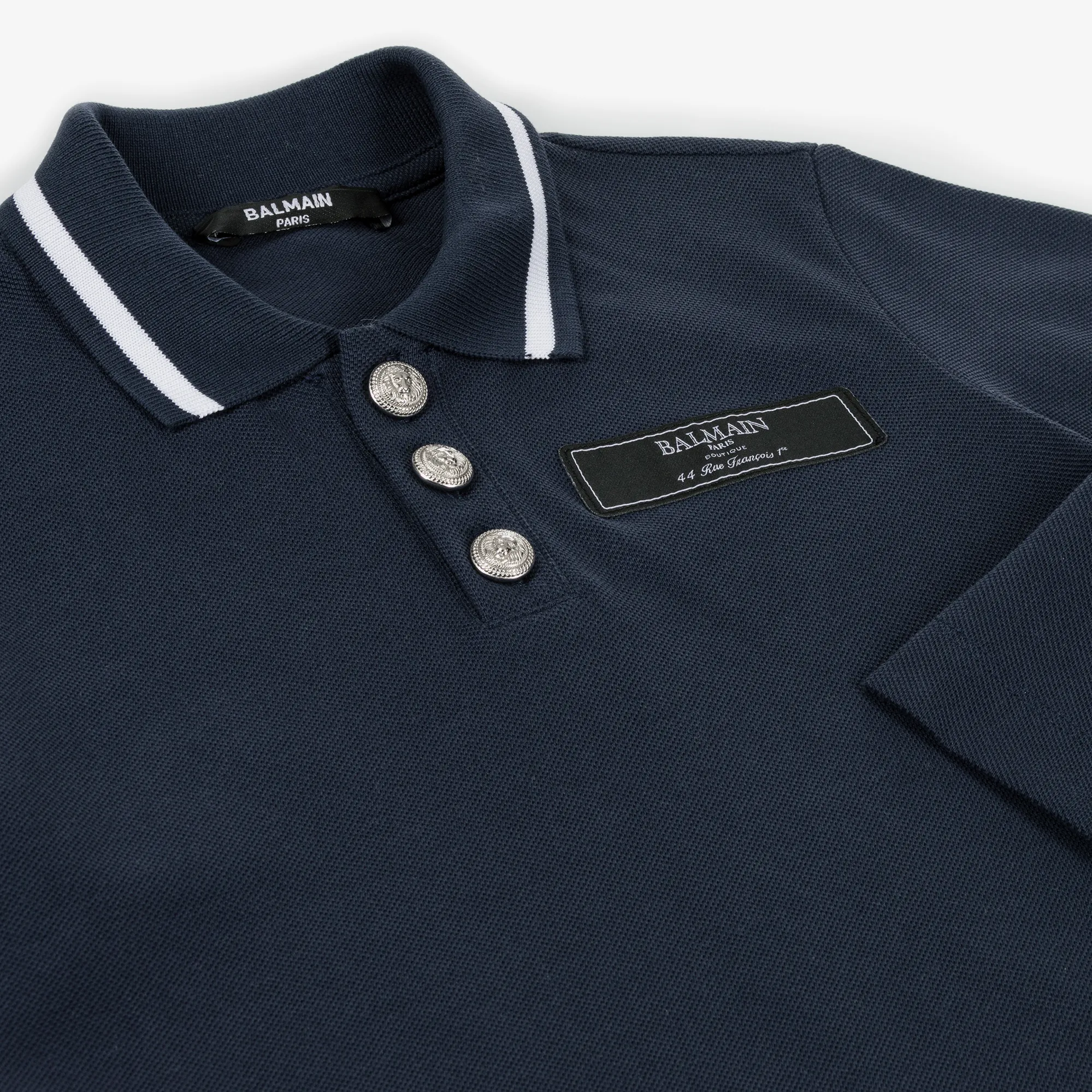 Boys Navy Blue Cotton Polo Shirt