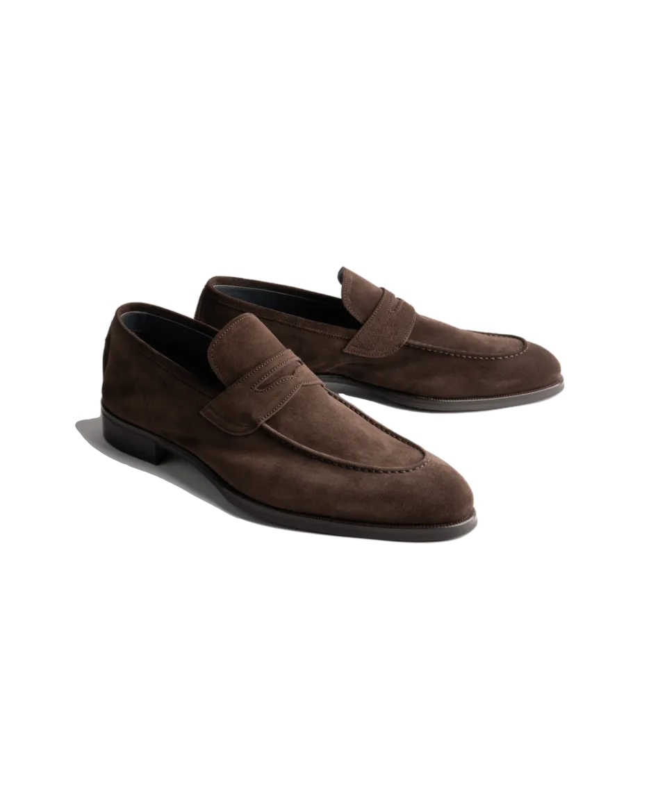 Brera Mogano Suede Loafer | He Spoke Style