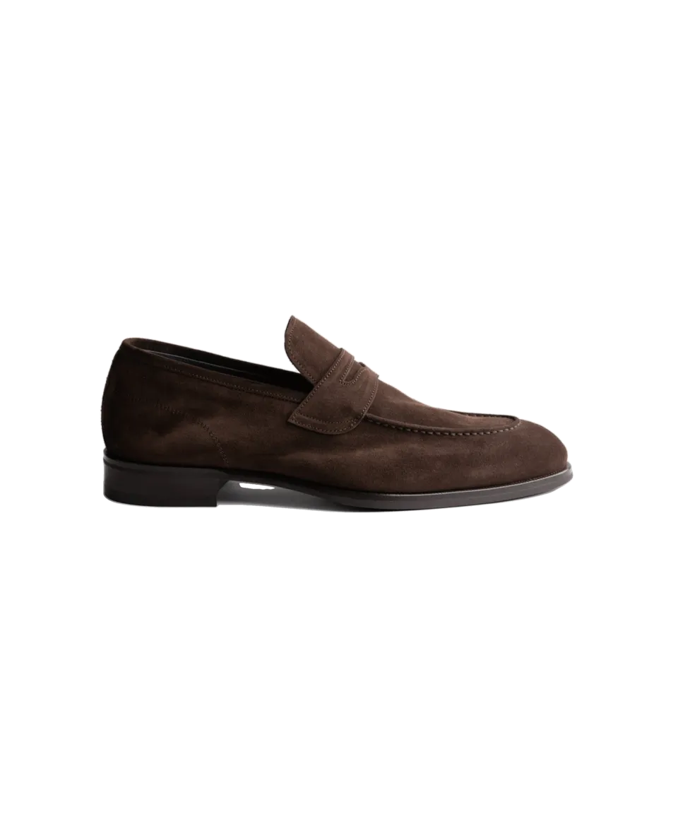 Brera Mogano Suede Loafer | He Spoke Style