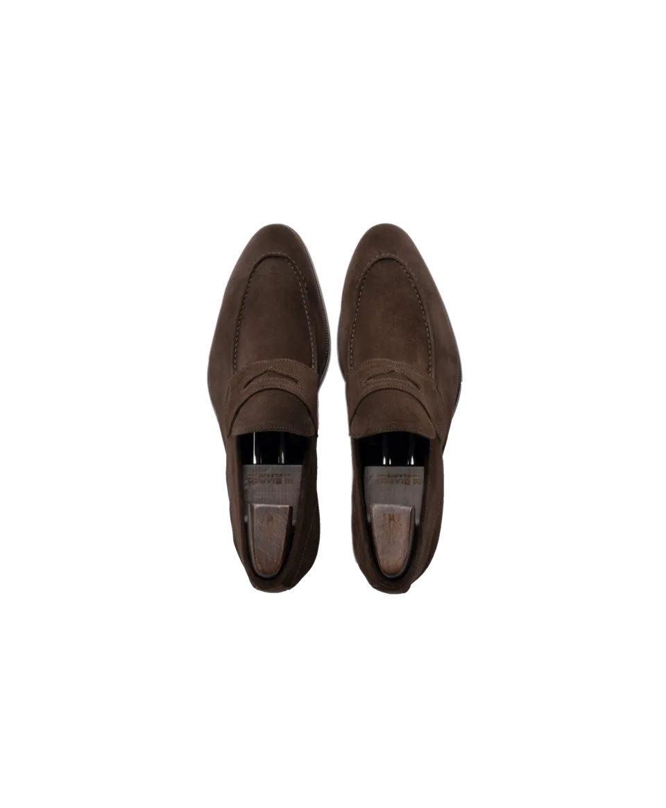 Brera Mogano Suede Loafer | He Spoke Style