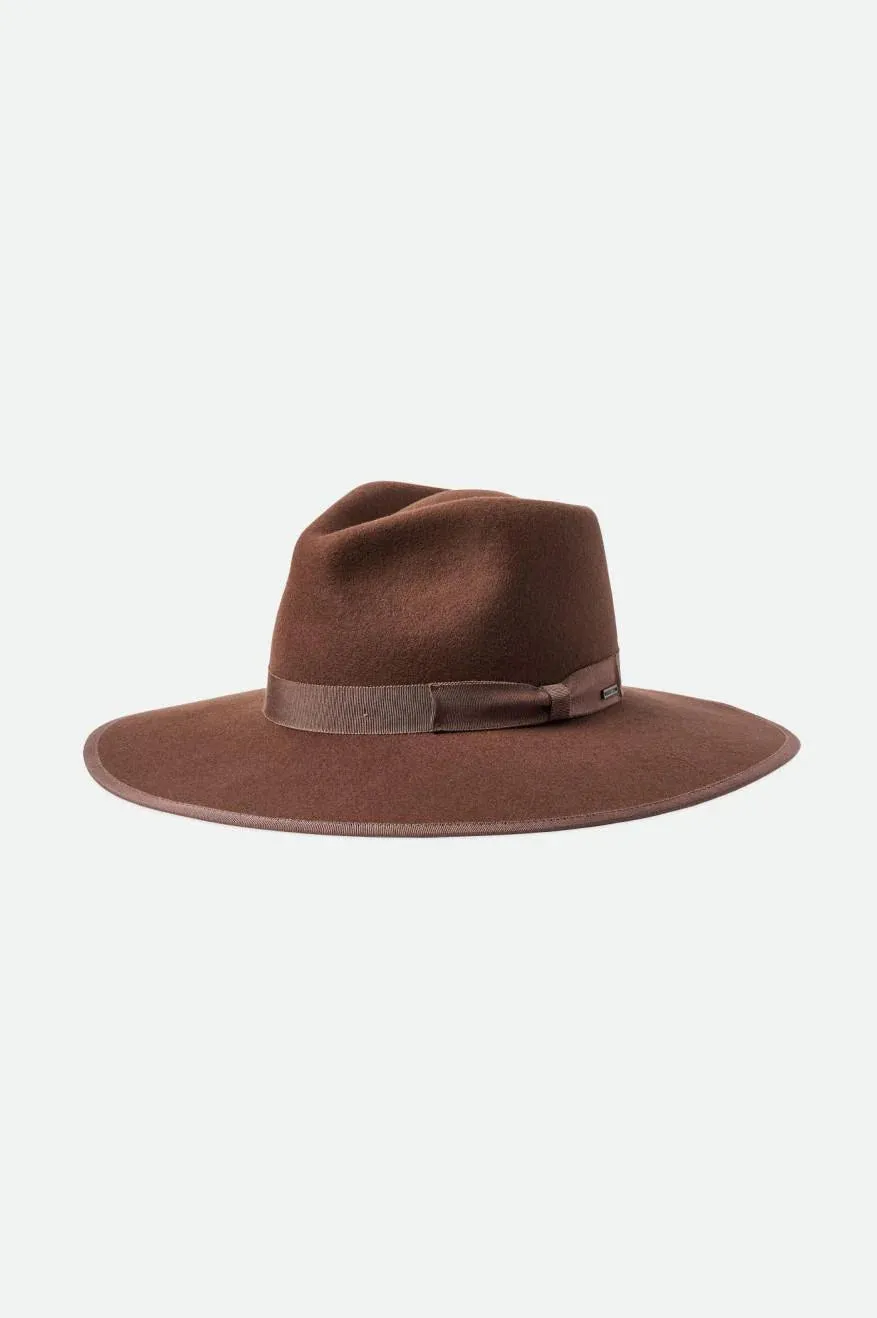 BRIXTON HAT JO RANCHER DARK TAN