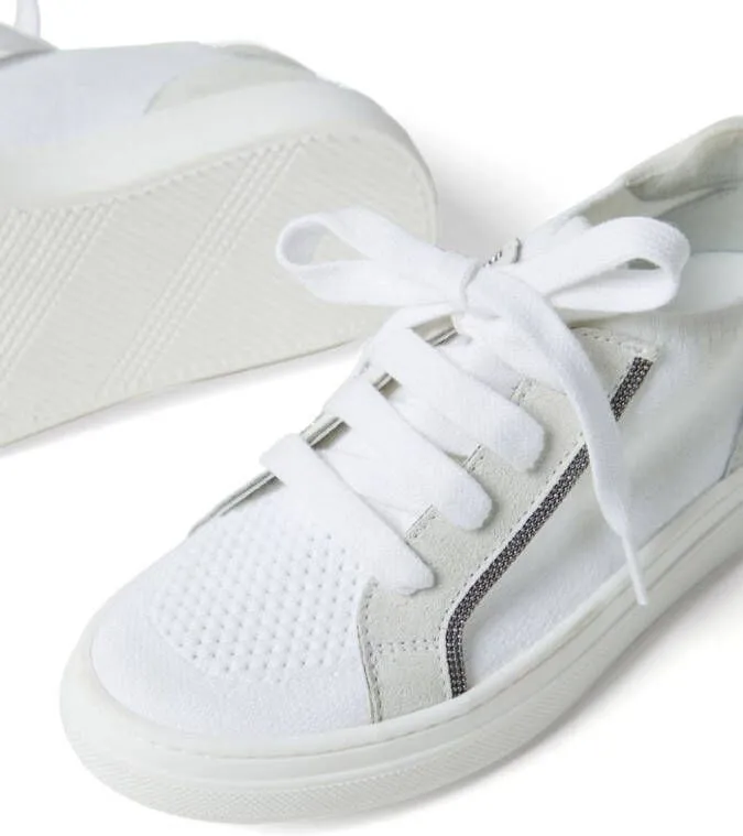 Brunello Cucinelli Kids low lace-up sneakers White