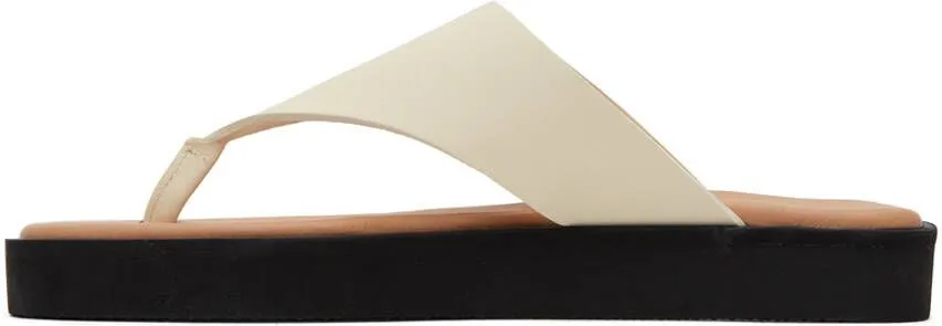 By Malene Birger Off-White Marisol Flat Sandals