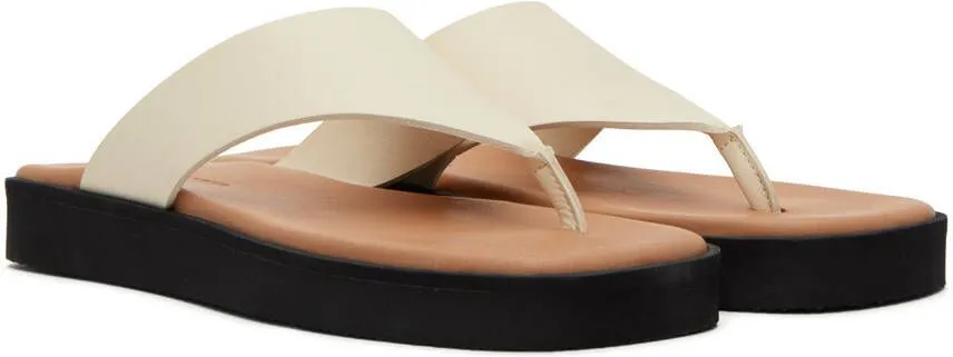 By Malene Birger Off-White Marisol Flat Sandals