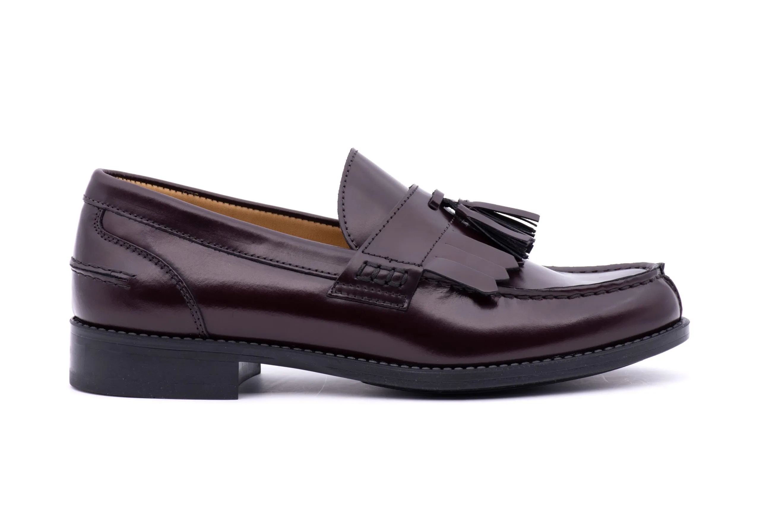 Calf Leather Loafer with Tassels