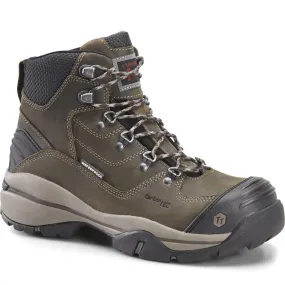 CAROLINA FLAGSTONE 6 CARBON COMPOSITE TOE WATERPROOF HIKER SIZE 10EE BROWN WITH GREY POP