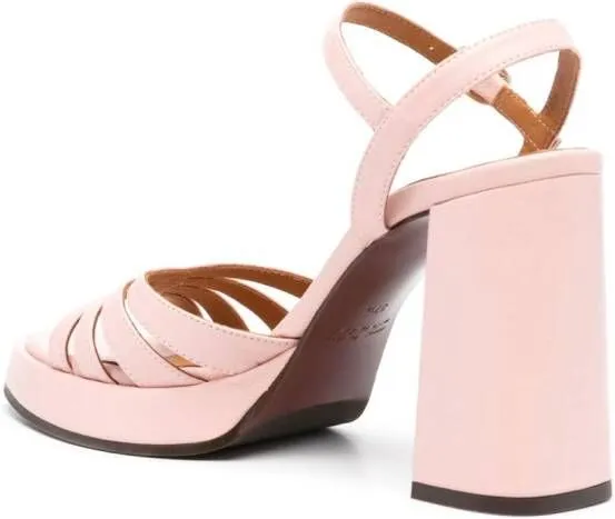 Chie Mihara 85mm Aniel leather sandals Pink