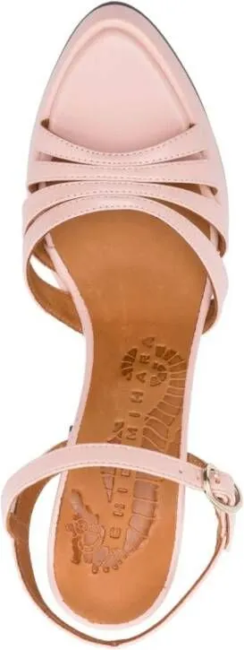 Chie Mihara 85mm Aniel leather sandals Pink