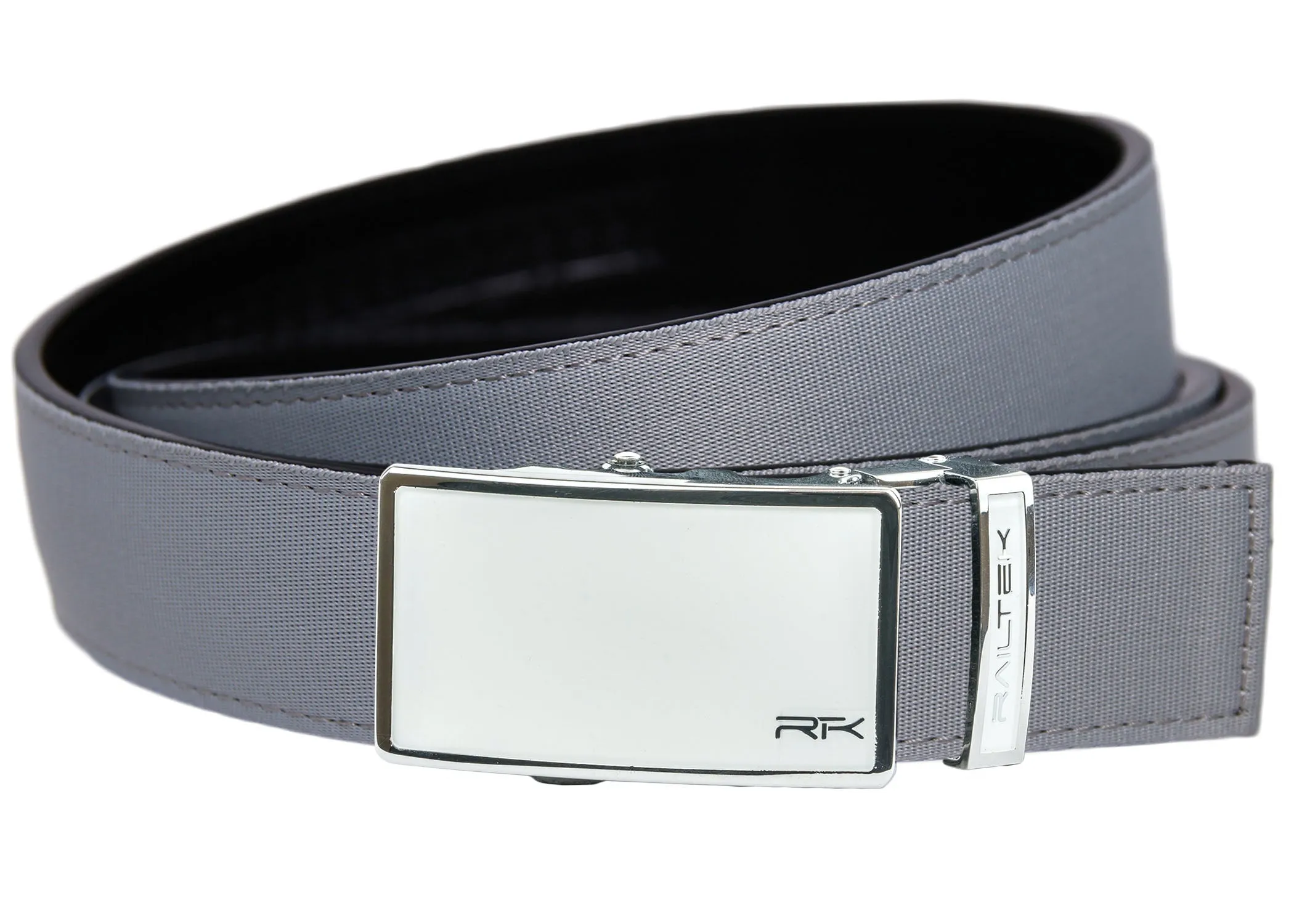 Chrome White Railtek Belt