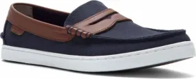 Cole Haan Nantucket Loafer Navy Canvas Chestnut