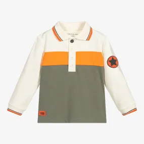 Colourblock Cotton Polo Shirt