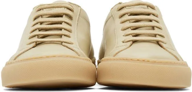 Common Projects Beige Original Achilles Low Sneakers