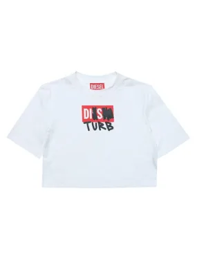 Diesel T-Shirt D Disturbed White