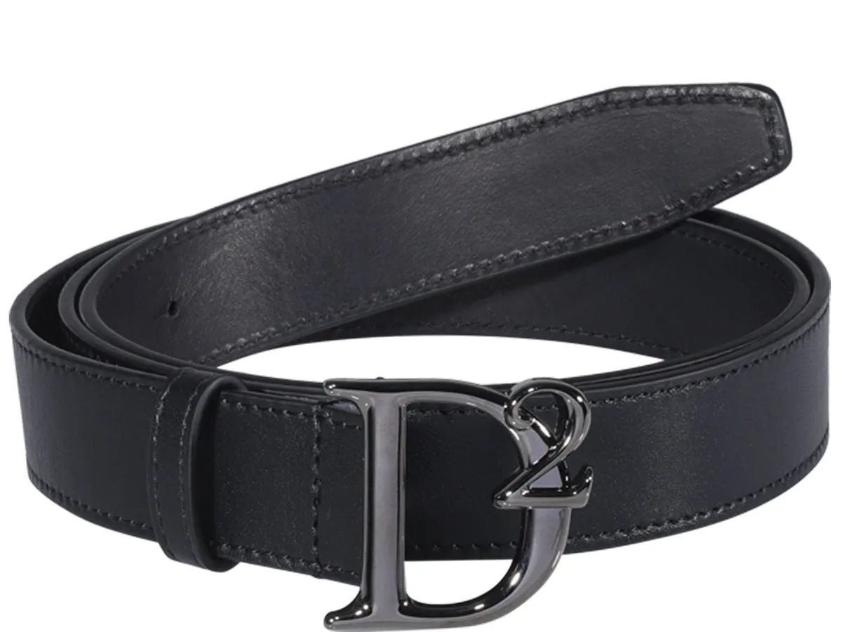 Dsquared2 Logo Plaque Buckle-Fastened Belt