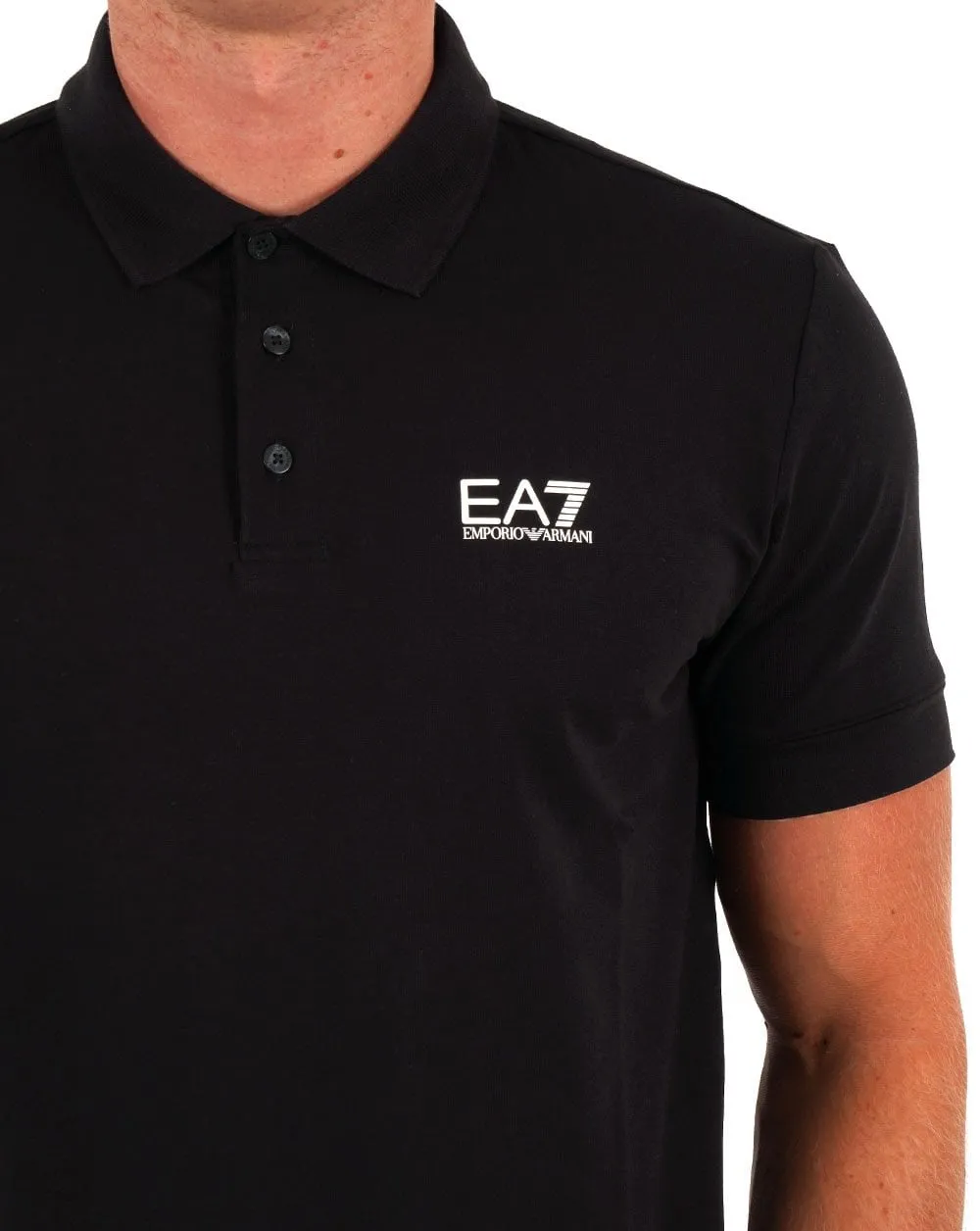 EA7 Emporio Armani Polo Shirt Black/White