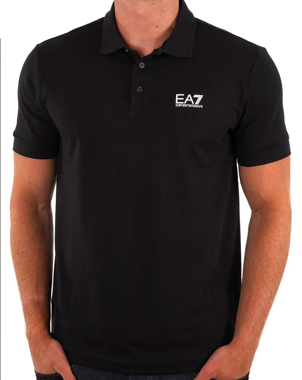 EA7 Emporio Armani Polo Shirt Black/White