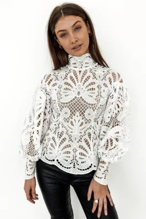 Elizabeth Lace Blouse - White