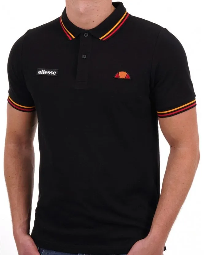 Ellesse Doran Polo Shirt Black