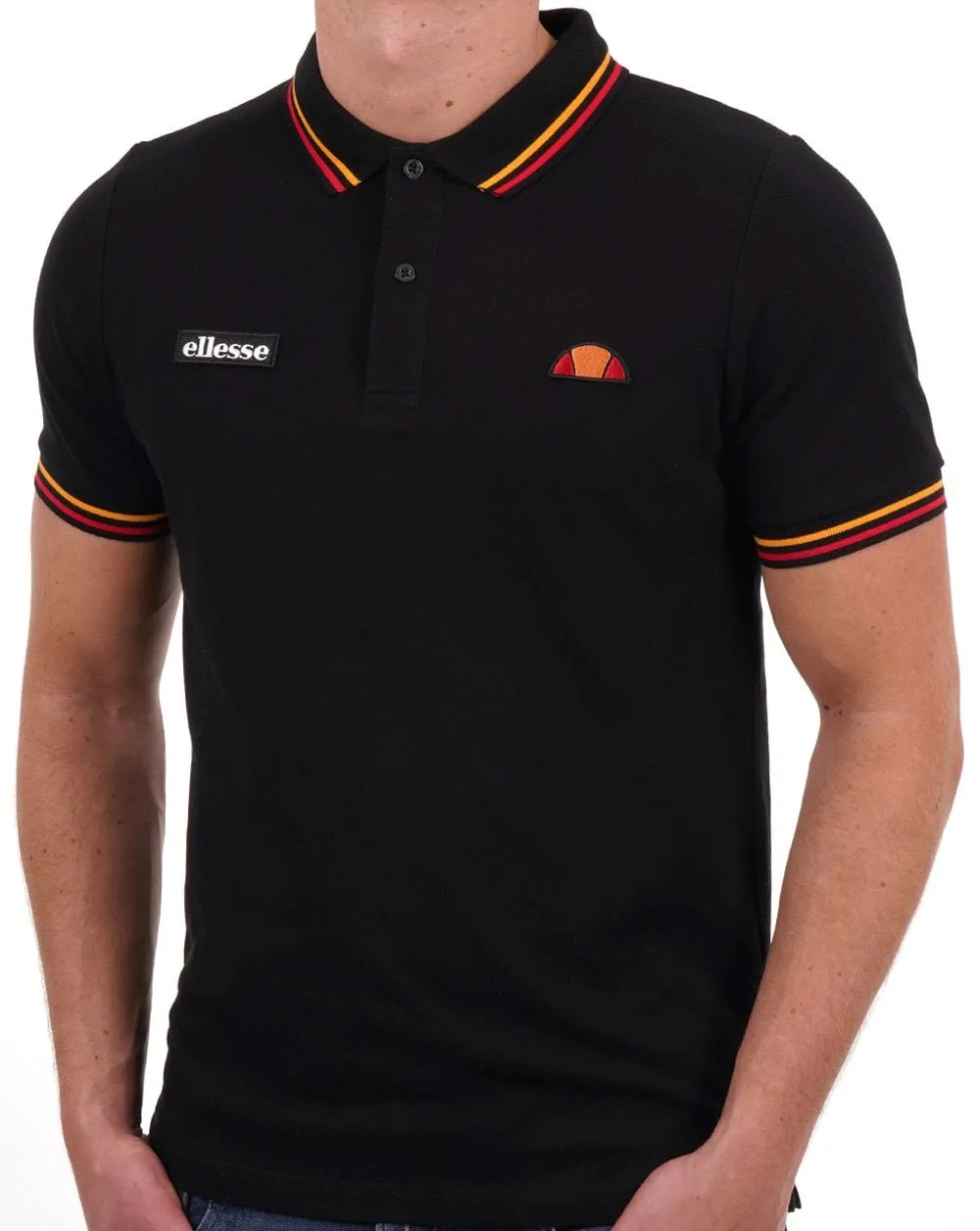 Ellesse Doran Polo Shirt Black