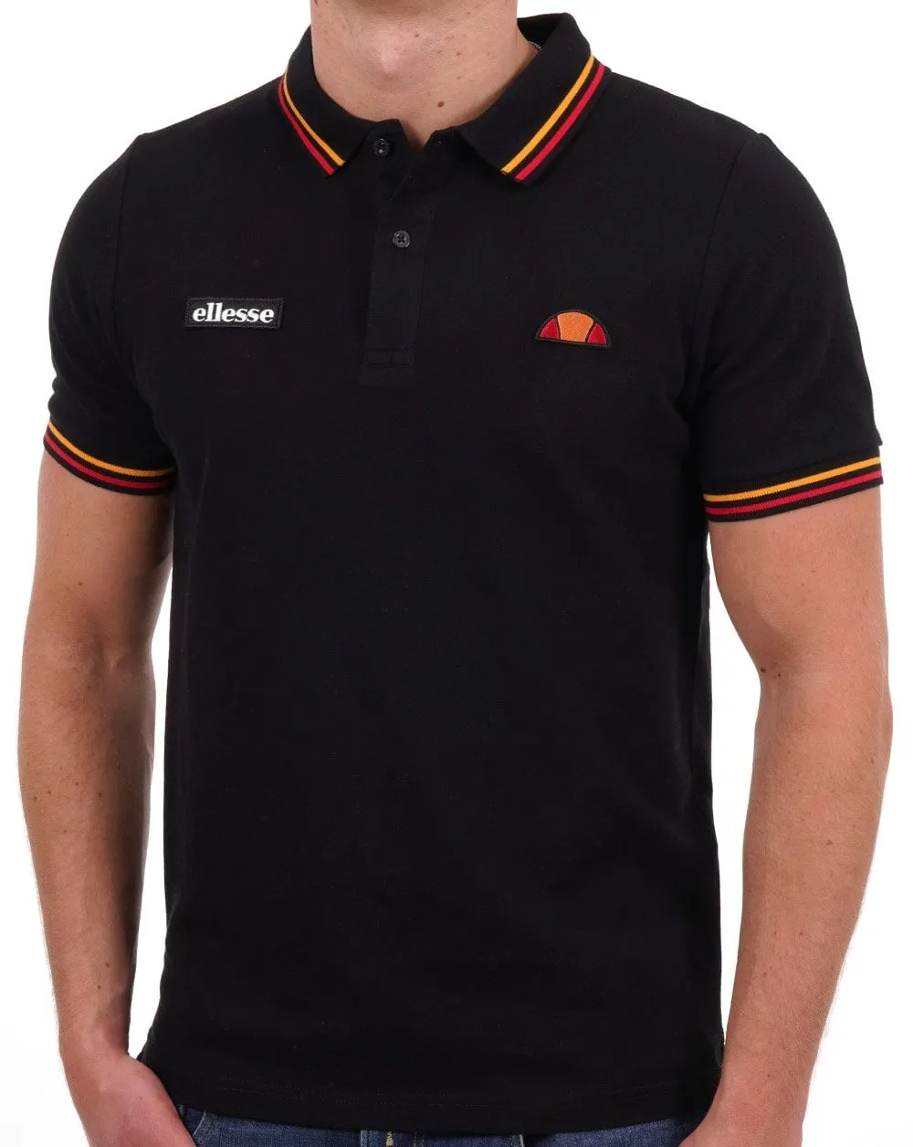 Ellesse Doran Polo Shirt Black