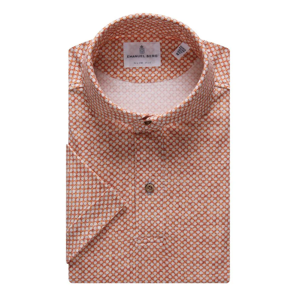 Emanuel Berg - Marselie - Polo manches courtes Premium Jersey Knit - Modern Fit - Orange