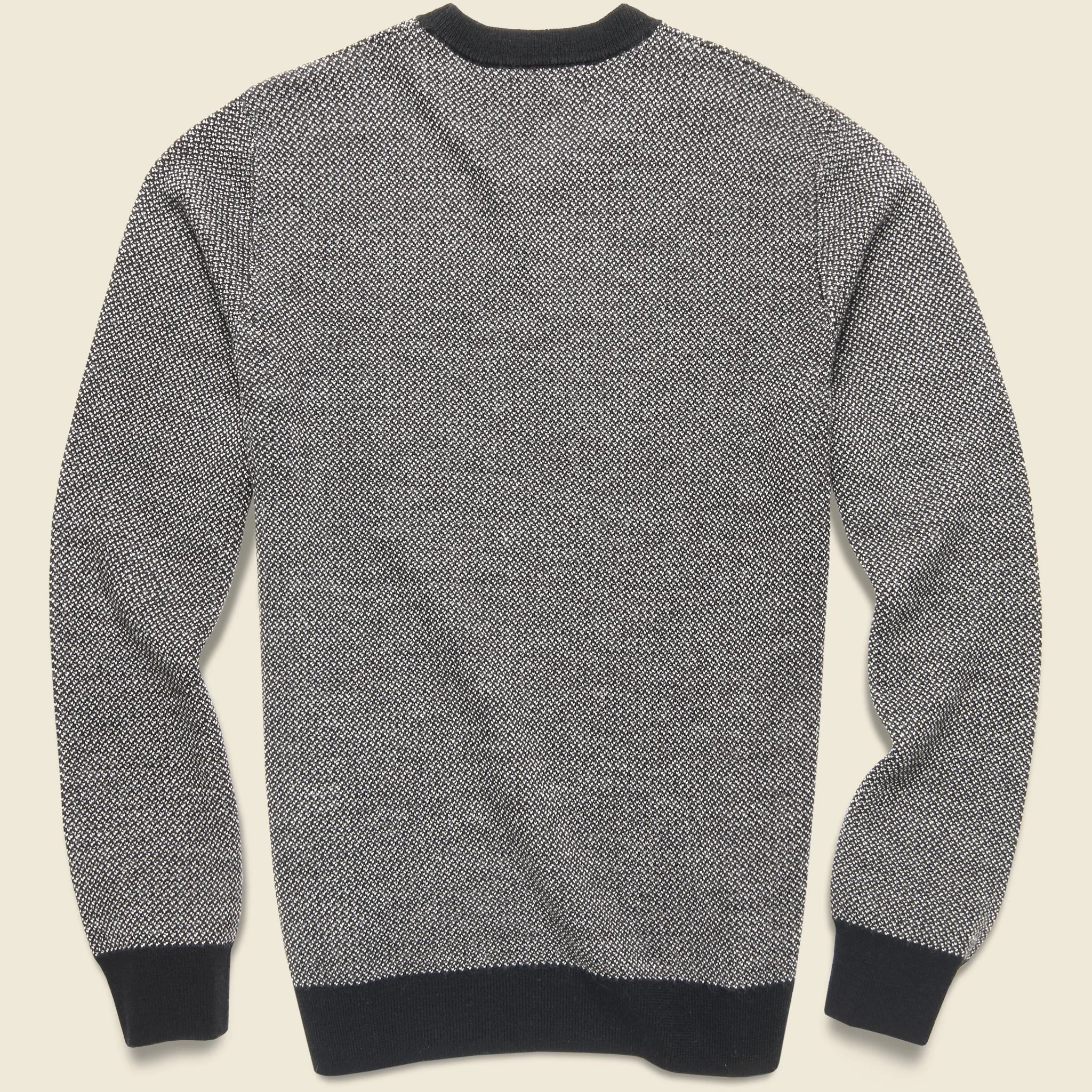 Everett Sweater - Black Birdseye