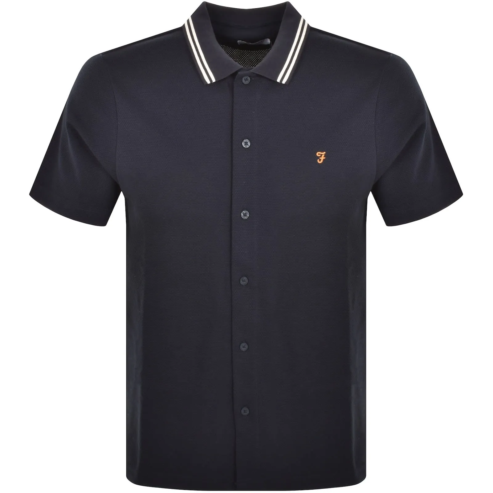 Farah Vintage Polo Shirt Navy