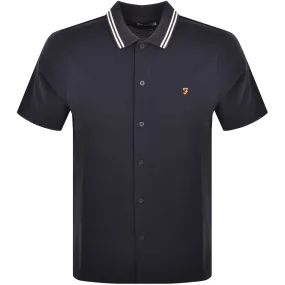 Farah Vintage Polo Shirt Navy