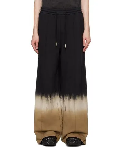 Feng Chen Wang Black Tie-Dye Sweatpants