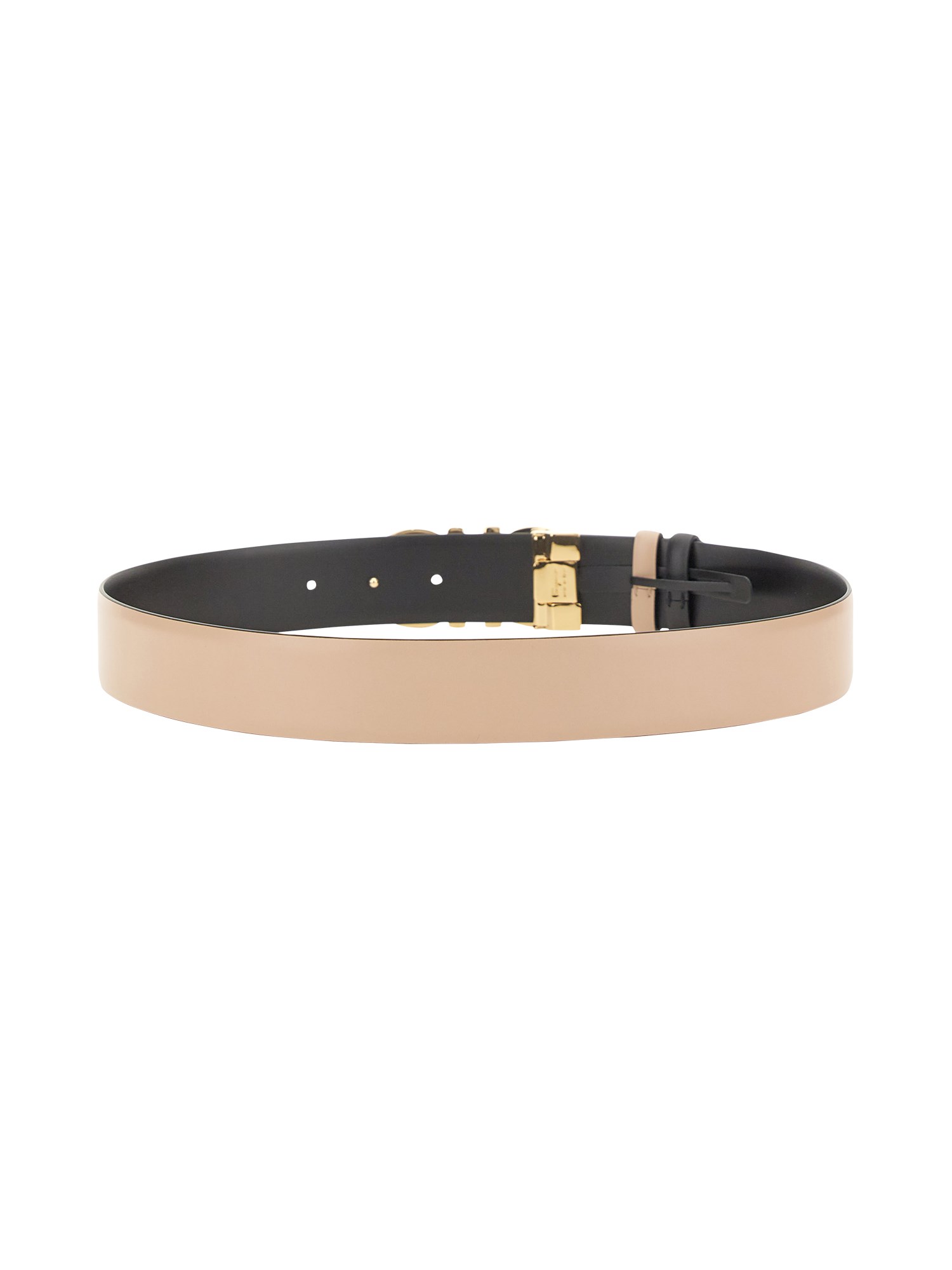 FERRAGAMO    REVERSIBLE LEATHER HOOKS BELT