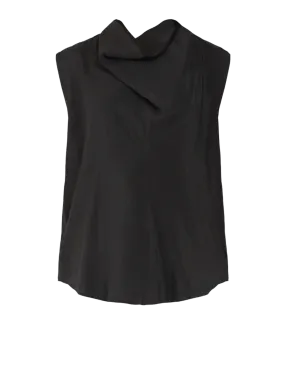 Folded-Neck Blouse