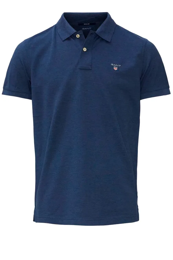 GANT Piqué S/S Polo Regular Marine