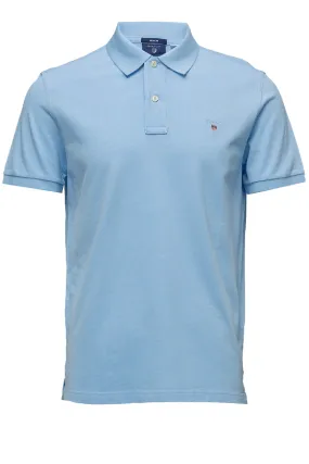 GANT Piqué S/S Polo Regular Sky