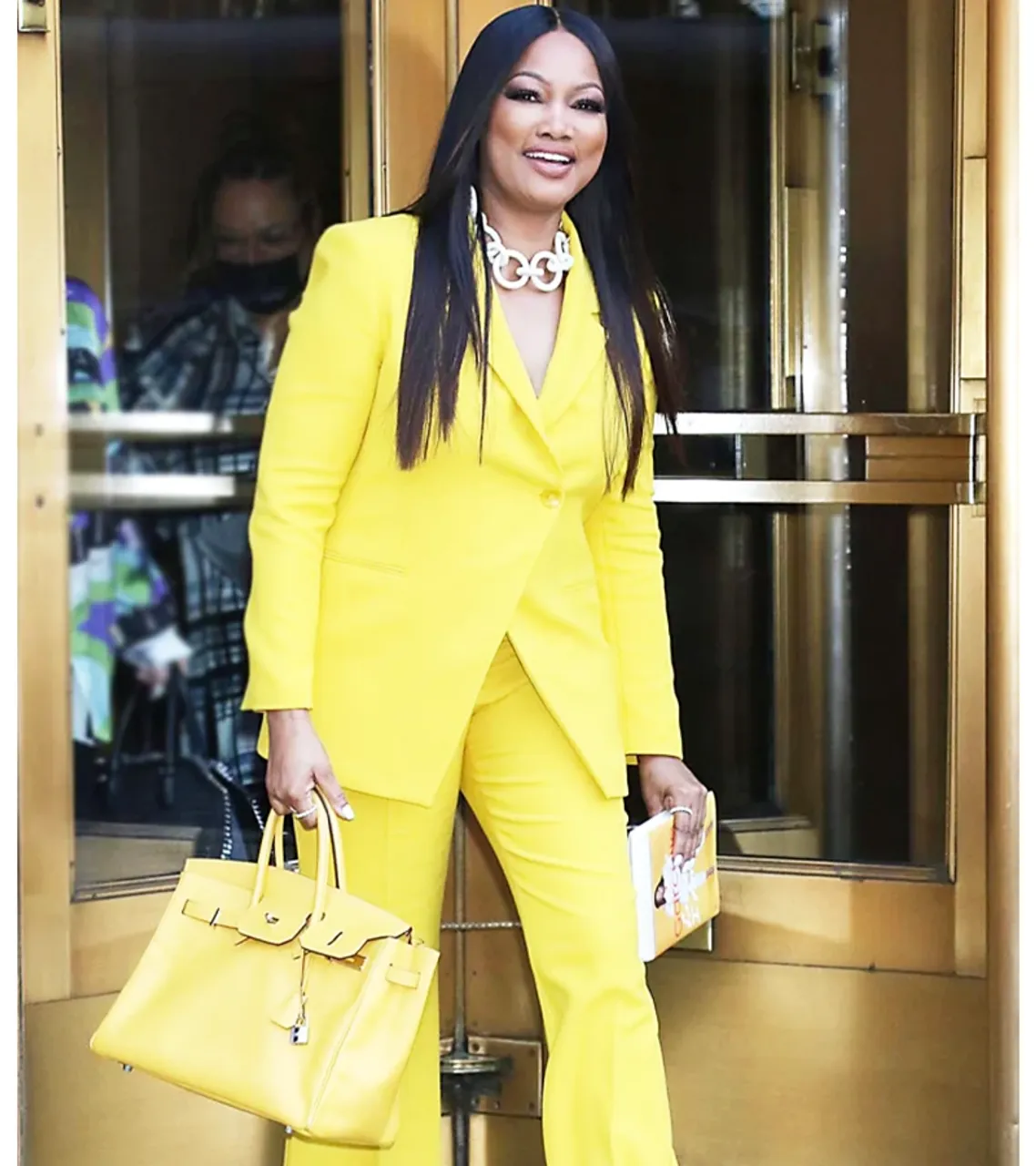 Garcelle Beauvais Canary Yellow Coat 2022