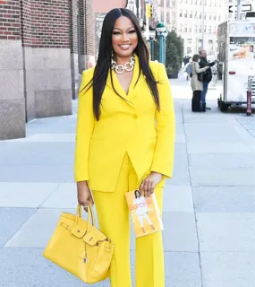 Garcelle Beauvais Canary Yellow Coat 2022